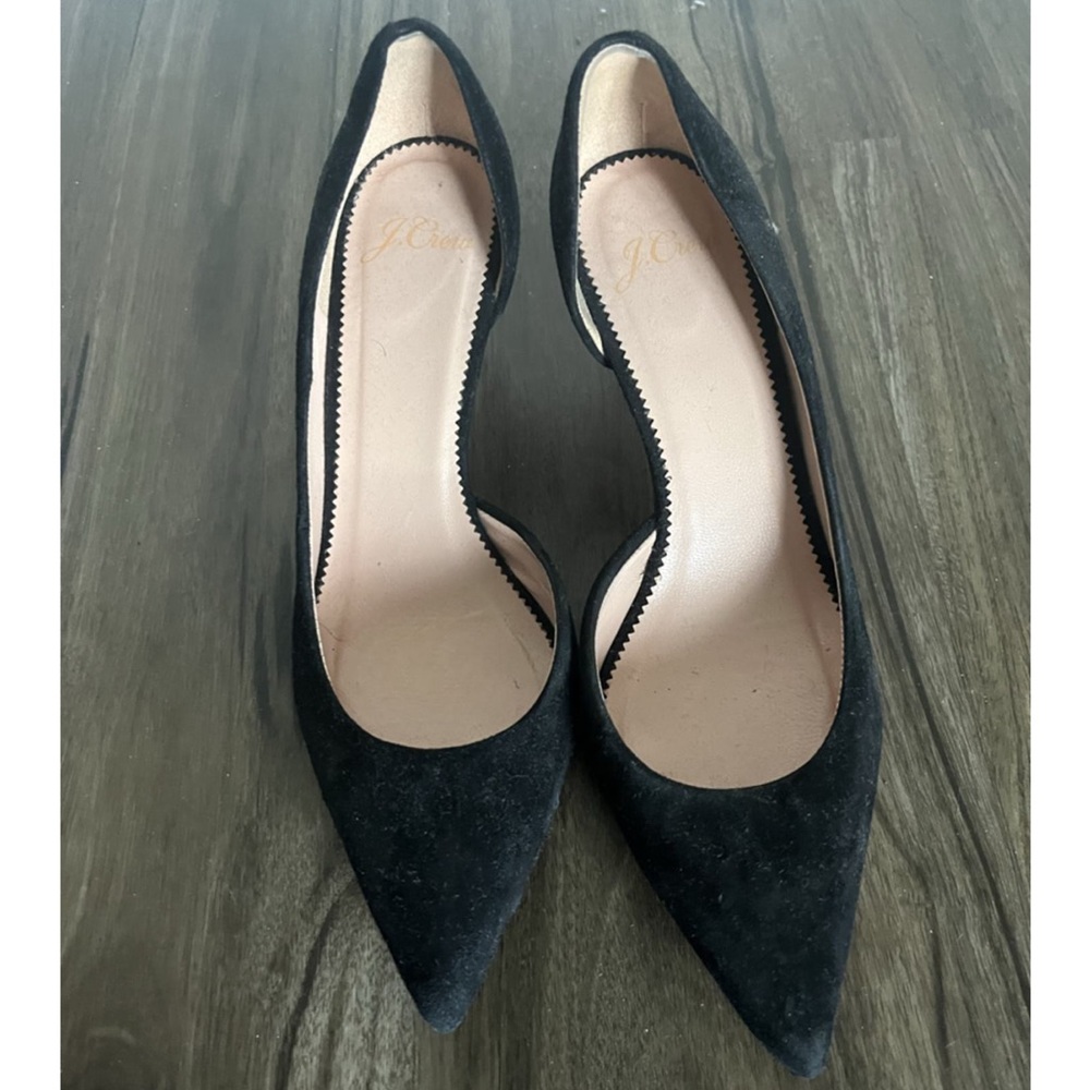 J. Crew Black Suede Pump